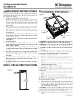 Dimplex RCH5031W Installation Instructions предпросмотр