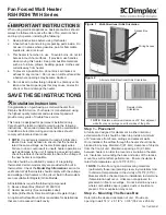 Предварительный просмотр 1 страницы Dimplex RDH Series Manual