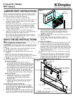 Dimplex RFF Series Installation Instructions предпросмотр