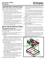 Предварительный просмотр 1 страницы Dimplex RFI Series Installation Instructions