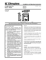 Dimplex Roda Fire ROD20 Installation And Operating Instructions предпросмотр