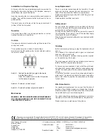 Предварительный просмотр 2 страницы Dimplex Roda Fire ROD20 Installation And Operating Instructions