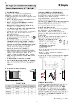 Предварительный просмотр 2 страницы Dimplex RX PW 1 Instructions For Installation And Use Manual