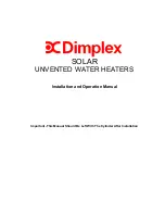 Dimplex SCx175sd Installation And Operation Manual preview