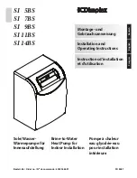 Dimplex SI 11BS Installation And Operating Instructions Manual preview