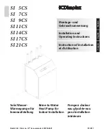 Dimplex SI 11CS Installation And Operating Instructions Manual preview