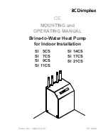 Dimplex SI 11CS Mounting And Operating Manual preview