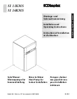 Dimplex SI 11KMS Installation And Operating Instructions Manual preview