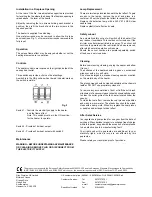 Предварительный просмотр 2 страницы Dimplex SIV20 Operating Instructions