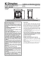 Preview for 2 page of Dimplex SKG20BL Installation And Operating Instructions