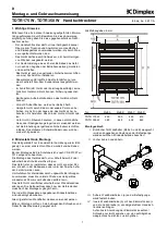 Предварительный просмотр 1 страницы Dimplex TDTR 175 W Installation And Operating Instructions