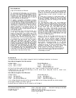 Предварительный просмотр 4 страницы Dimplex TRFW 201 Mounting And Operating Instructions