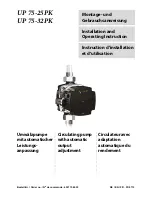 Dimplex UP 75-25PK Installation And Operating Instruction preview