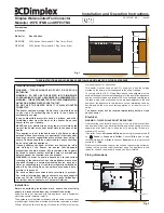 Preview for 1 page of Dimplex WFE 3TNB Installation And Operating Instructions