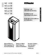 Preview for 1 page of Dimplex WI 14 TE Installation And Operating Instructions Manual