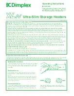 Preview for 1 page of Dimplex XLN Operating Instructions