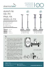 Preview for 1 page of dinamica ballet AVANT-FIX 30590720 Assembly Instructions