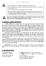 Preview for 4 page of Dinel PDU-40-W Series User Manual