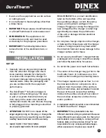 Preview for 3 page of Dinex DuraTherm 2011208 Operating & Maintenance Manual