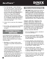 Preview for 6 page of Dinex DuraTherm 2011208 Operating & Maintenance Manual