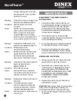 Preview for 8 page of Dinex DuraTherm 2011208 Operating & Maintenance Manual