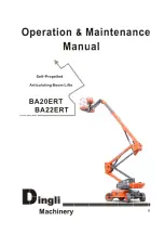 Preview for 1 page of DINGLI BA20ERT Operation & Maintenance Manual