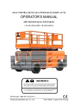 DINGLI SL1323-AWD Operator'S Manual preview