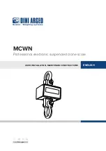 Preview for 1 page of Dini Argeo MCWN Series User & Installation Instructions Manual