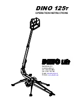 Dino lift DINO 125T Operation & Instruction Manual preview