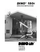 Preview for 1 page of Dino lift DINO 180 T Operation Instructions Manual