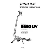 Dinolift Dino 95T Operating Instructions Manual preview