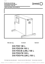 DINSE DIX FDE 100 L Operation Manual предпросмотр