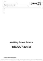 Preview for 1 page of DINSEO DIX GO 1206.M Operation Manual