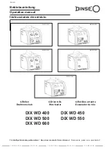 DINSEO DIX WD 400 Operation Manual preview