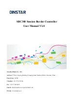 Dinstar SBC300 User Manual предпросмотр