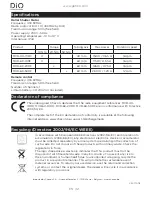 Preview for 12 page of DiO MVR-40-10RF Instruction Manual