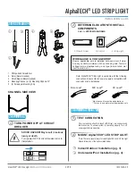 Preview for 2 page of DIODE LED AlphaTECH LED STRIP LIGHT Installation Manual