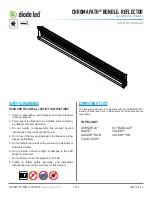 Preview for 1 page of DIODE LED CHROMAPATH BUNDLE REFLECTOR Installation Manual