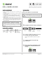 DIODE LED DI-1810 Installation Manual предпросмотр