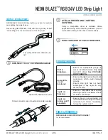 Предварительный просмотр 4 страницы DIODE LED NEON BLAZE RGB 24V LED Strip Light Installation Manual