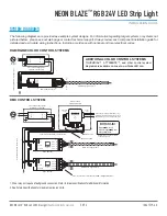Предварительный просмотр 5 страницы DIODE LED NEON BLAZE RGB 24V LED Strip Light Installation Manual