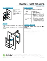 Предварительный просмотр 3 страницы DIODE LED Touchdial DI-RF-WMT-RGBW Installation Manual