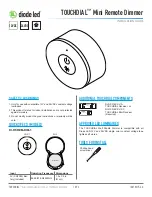 Предварительный просмотр 1 страницы DIODE LED TOUCHDIAL Mini Installation Manual