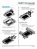 Предварительный просмотр 3 страницы DIODE LED VOLANTE LED Canopy Light Installation Manual