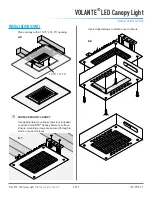 Предварительный просмотр 4 страницы DIODE LED VOLANTE LED Canopy Light Installation Manual