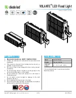 DIODE LED VOLANTE LED Flood Light Installation Manual предпросмотр