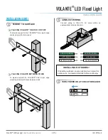 Предварительный просмотр 3 страницы DIODE LED VOLANTE LED Flood Light Installation Manual