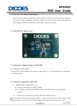 Предварительный просмотр 3 страницы Diodes AP63203 User Manual