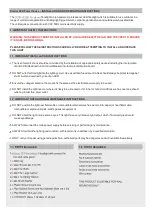 Preview for 2 page of diodor DIO-FL200W-WM Installation & Operating Instructions Manual