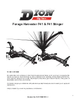 Preview for 3 page of Dion-Ag F41 Operator'S Manual